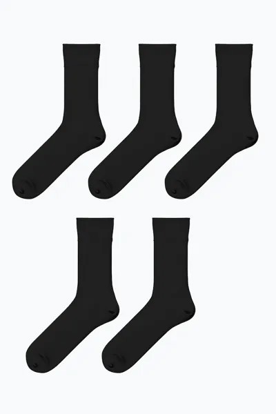 Длинные носки, 5 пар Lc Waikiki, черный