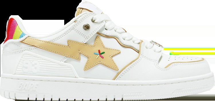 Кроссовки BAPY x Wmns Sk8 Sta 'Rainbow', белый