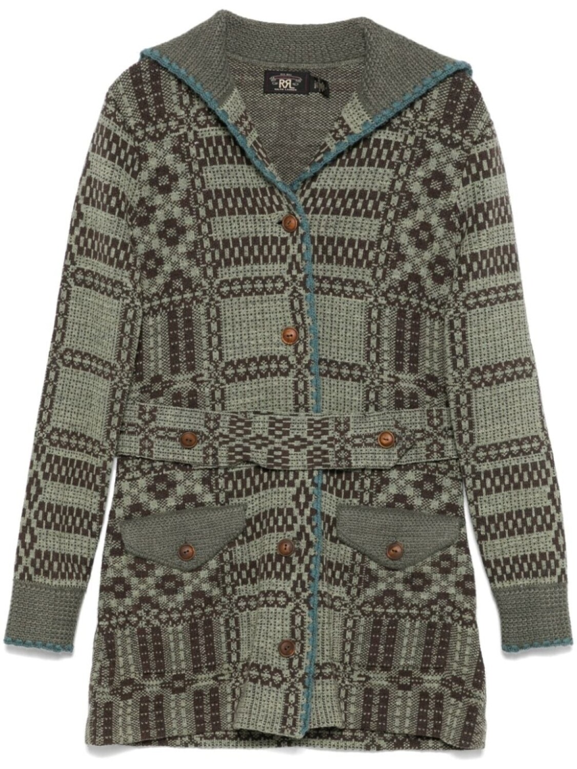 Кардиган Ralph Lauren RRL Lottie, зеленый
