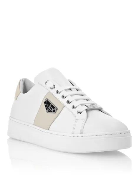 Кроссовки Lo-Top Triangle Plein Philipp Plein, цвет White Beige
