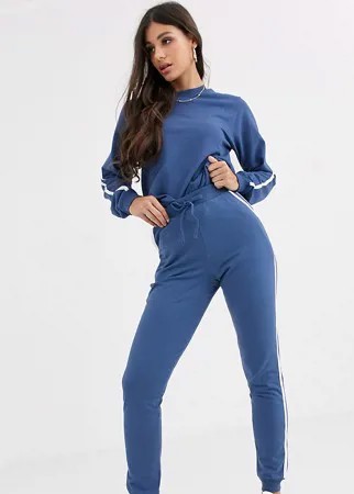 Спортивный костюм со свитшотом и джоггерами ASOS DESIGN Tall-Синий