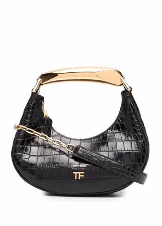 TOM FORD сумка на плечо с тиснением под крокодила и цепочкой