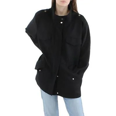 DKNY Женская черная короткая спортивная куртка с двойной застежкой XL BHFO 7979