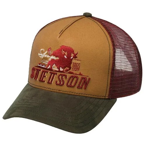 Бейсболка с сеточкой STETSON 7751176 TRUCKER CAP STRONGER BISON, размер ONE