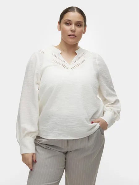 Блуза стандартного кроя Vero Moda Curve, белый