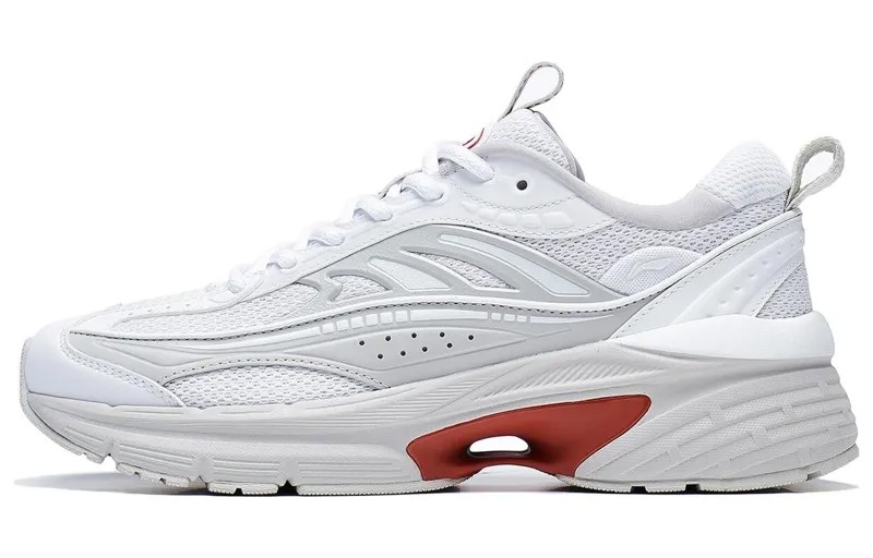 Кроссовки LINING Comet Lifestyle Shoes Women's Low-top White/Red, белый/красный