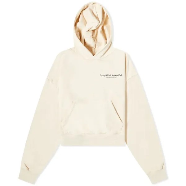 Худи Sporty & Rich Athletic Cropped, кремовый