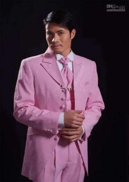 2017 последний дизайн пальто брюки ярко-розовый мужской костюм жениха приталенный облегающий 3 предмета смокинг на заказ Выпускной модный Бл...