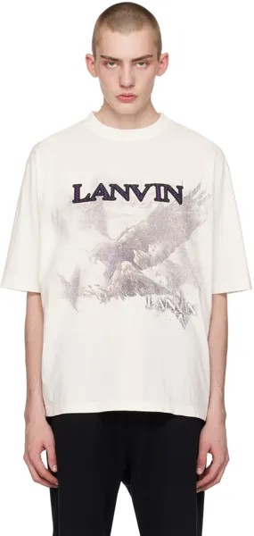Белая футболка Future Edition Lanvin, цвет White mustang/Black