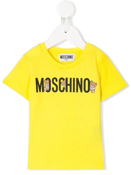 Moschino Kids футболка с логотипом