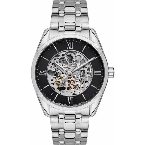 Наручные часы SANTA BARBARA POLO & RACQUET CLUB, серебряный, черный