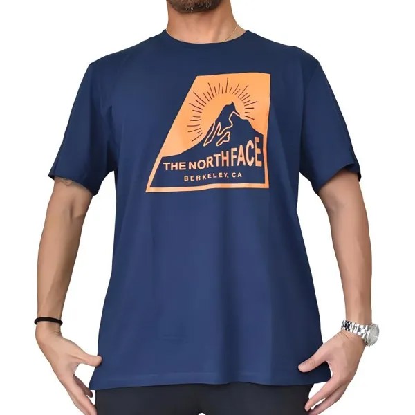 Футболка мужская темно-синяя The North Face, синий