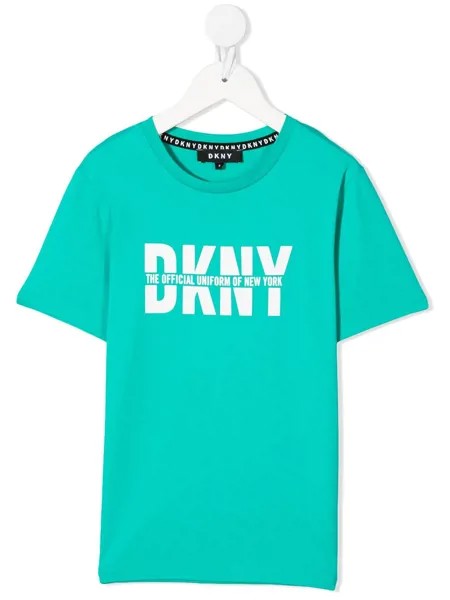 Dkny Kids футболка с круглым вырезом и логотипом