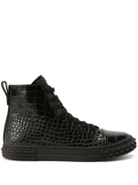 Giuseppe Zanotti высокие кеды Ecoblabber, черный