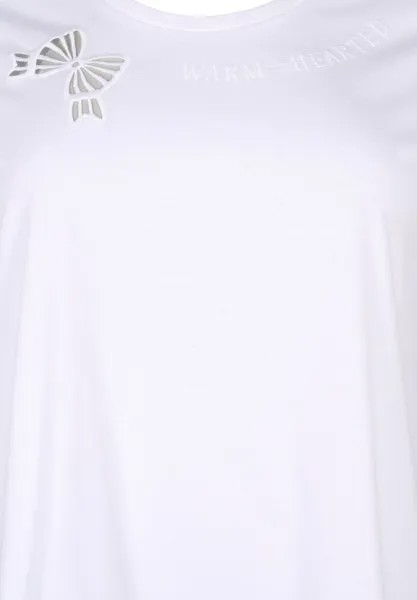 Футболка с принтом Zizzi, белый
