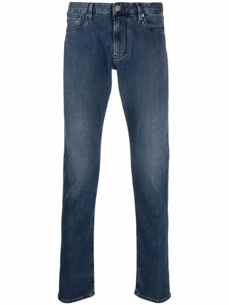 Прямые джинсы Emporio Armani, синий