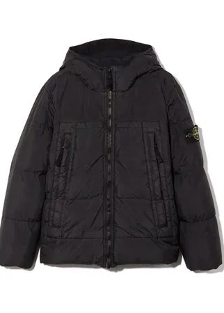 Stone Island Junior пуховик с капюшоном