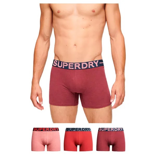 Боксеры Superdry 3 шт, красный