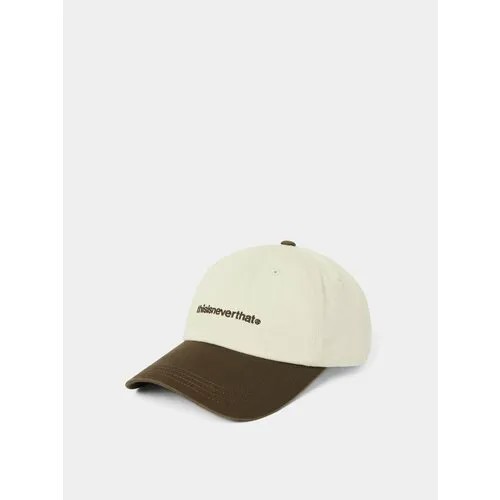 Кепка thisisneverthat T-logo cap, размер OneSize, коричневый, белый