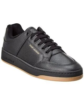 Женские кожаные кроссовки Saint Laurent Sl/61 черные 40