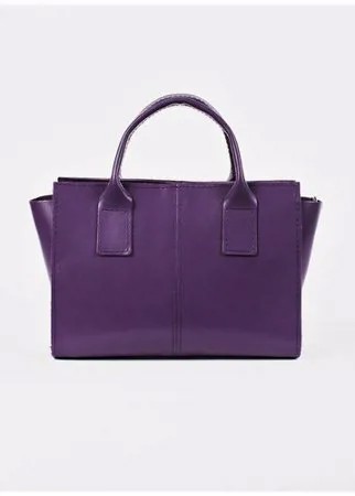 Divalli Женская кожаная сумка тоут фиолетовая A027 purple mini Divalli