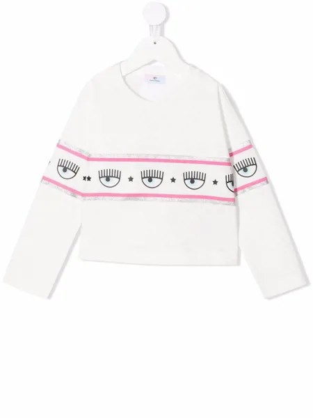 Chiara Ferragni Kids толстовка Logomania из коллаборации с Chiara Ferragni