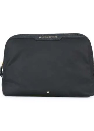 Anya Hindmarch косметичка с кожаной окантовкой