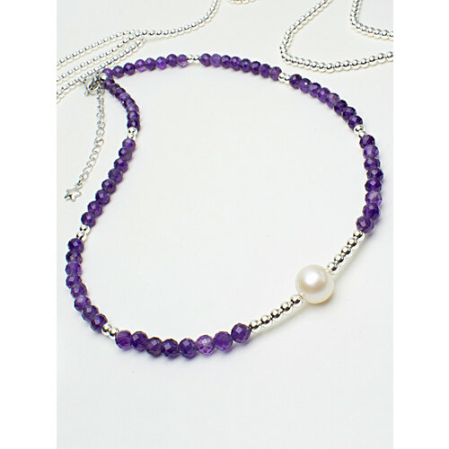 Чокер JEWELRY A VENTO, аметист, длина 42 см, фиолетовый