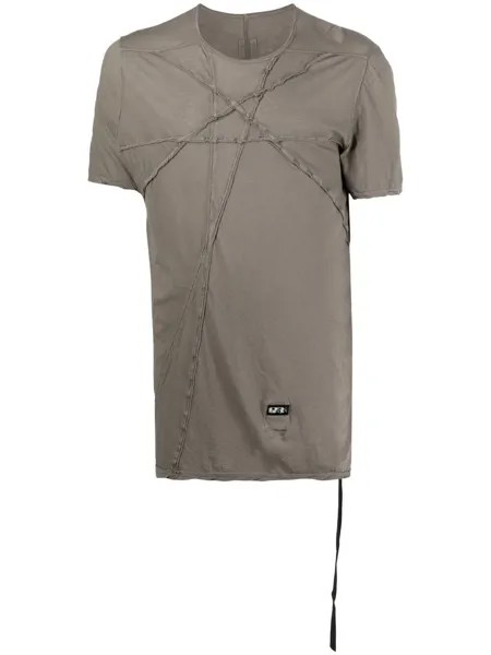 Rick Owens DRKSHDW футболка с необработанными краями