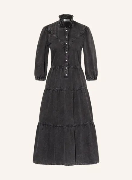 Джинсовое платье willow с рюшами Ba&Sh, черный