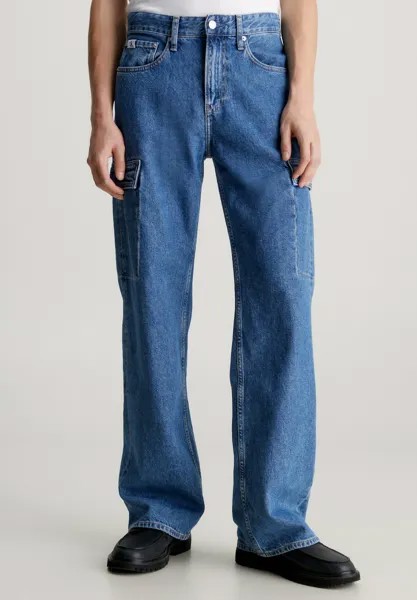 Джинсы свободного покроя Calvin Klein Jeans, синий деним