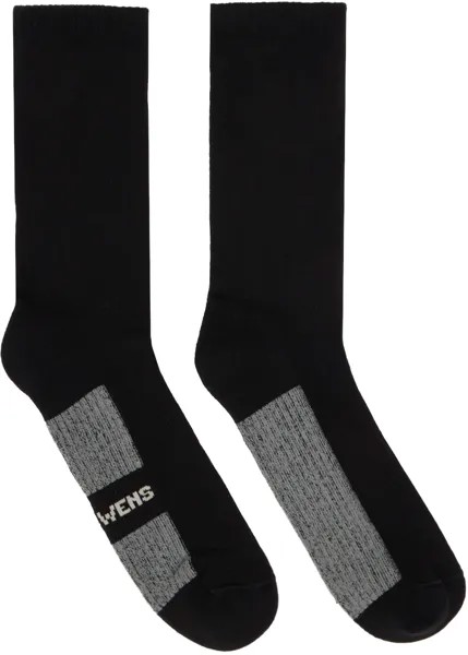 Черные блестящие носки Rick Owens