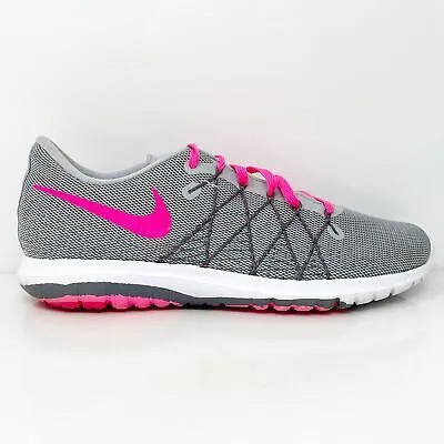 Кроссовки для бега Nike Girls Flex Fury 2 820287-002 серые, размер 7 лет
