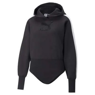 Женское боди с капюшоном и длинными рукавами Puma Luxe Sport T7, черное 53698501