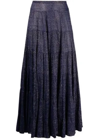 Yves Saint Laurent Pre-Owned плиссированная юбка 1970-х годов с эффектом металлик