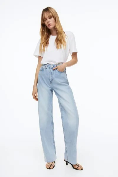 Джинсы женские H&M 1067430019 голубые 62 IT (доставка из-за рубежа)