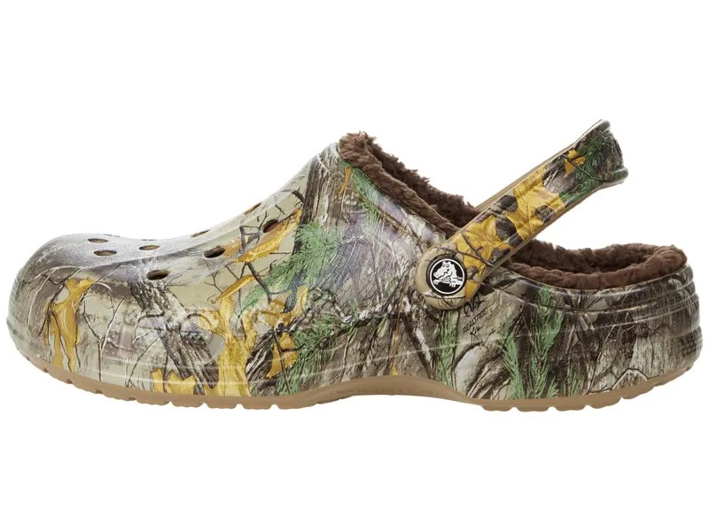 Сабо Crocs Baya Lined Realtree Xtra Clog, хаки