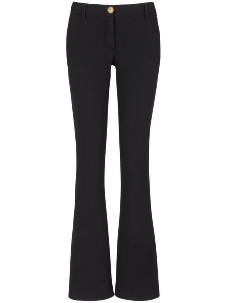 Balmain расклешенные брюки из вирджинской шерсти, черный