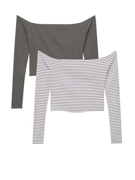 Лонгслив Pull&Bear, хаки