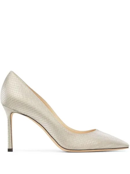 Jimmy Choo туфли-лодочки Romy 85, нейтральный цвет