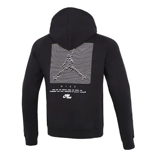Толстовка Men's Air Jordan Casual Sports Drawstring Hooded Fleece Lined Black, черный