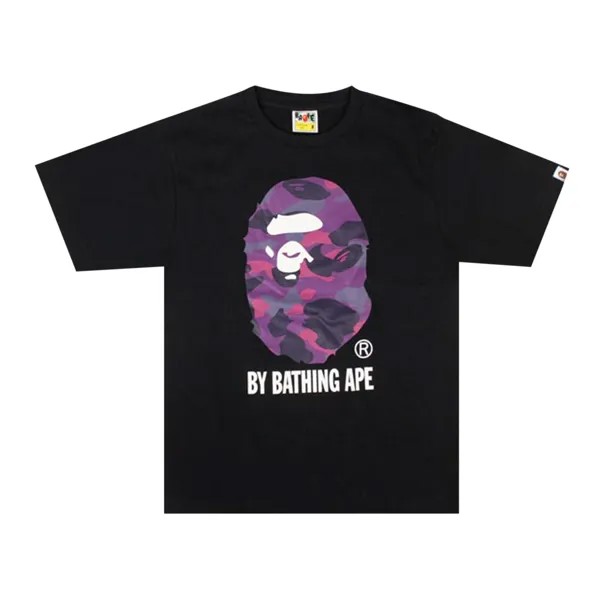 Футболка BAPE Color Camo By Bathing Ape, черный/фиолетовый