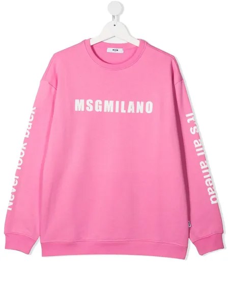 MSGM Kids толстовка с логотипом