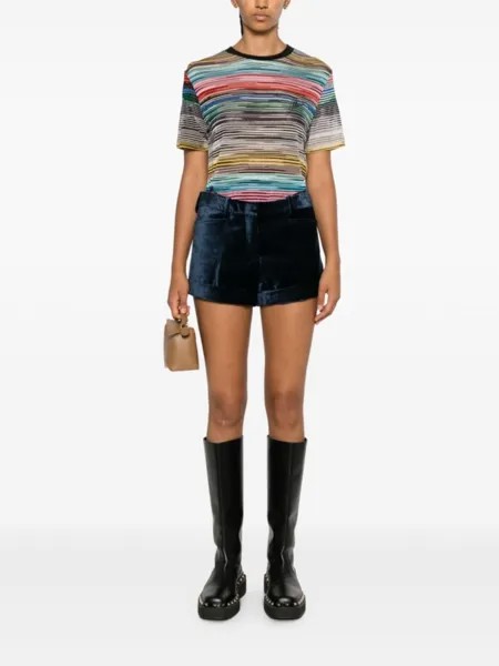 Missoni футболка с вышитым логотипом, черный