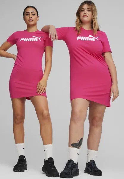 Платье из джерси ESSENTIALS Puma, цвет garnet rose