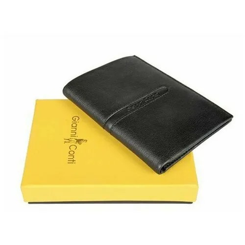 Портмоне мужское GIANNI CONTI 587479 black-grey, чёрный