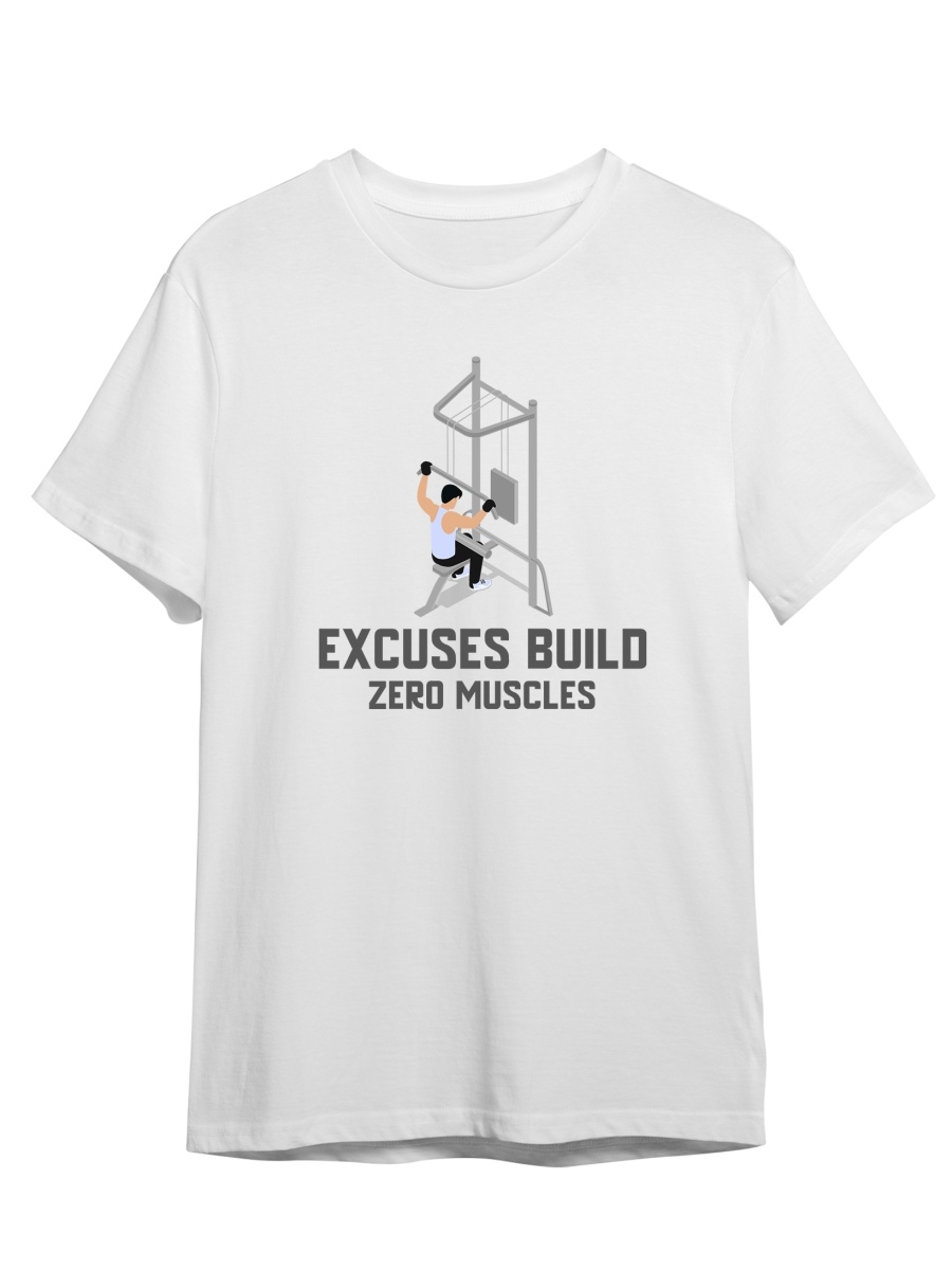 Футболка унисекс СувенирShop Спортзал/Gym/Тренировки 1 белая XL (50-52)