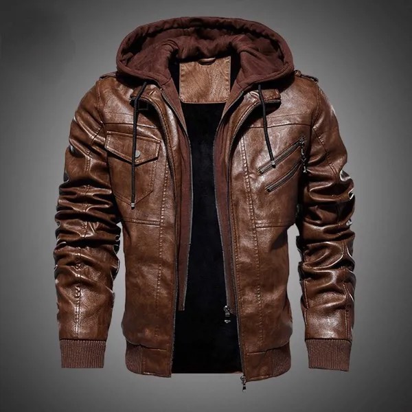 Мужские кожаные куртки, новинка зимы 2021, повседневная мотоциклетная куртка из искусственной кожи, байкерские кожаные пальто, европейская ветровка, куртка из натуральной кожи