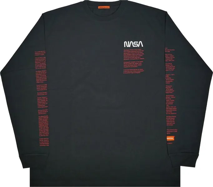 Футболка Heron Preston Nasa Over T-Shirt 'Black', черный