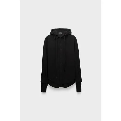 Худи Andrea Ya'aqov hooded t double shirt, размер 48, , чёрный